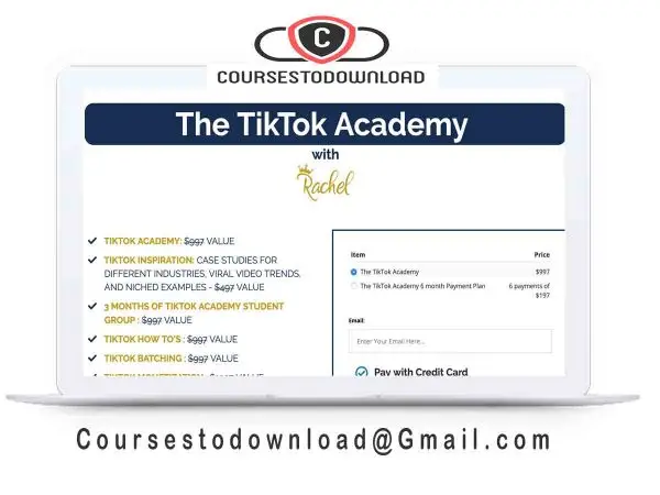 Rachel - The TikTok Academy - coursestodownload.com Rachel - The TikTok Academy