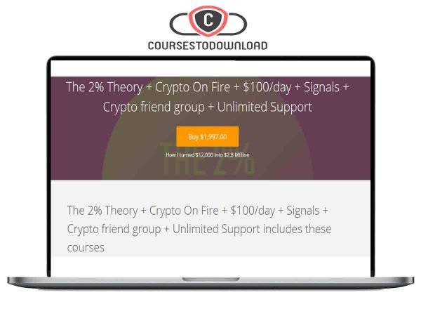 Anna Macko – The 2% Theory Crypto On Fire 100 day Coursestodownload.com Anna Macko – The 2% Theory + Crypto On Fire + $100/day Download
