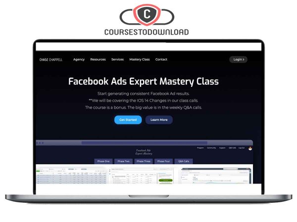 Chase Chappell - Facebook Ads Expert Mastery Class Coursestodownload.com Chase Chappell - Facebook Ads Expert Mastery Class Download