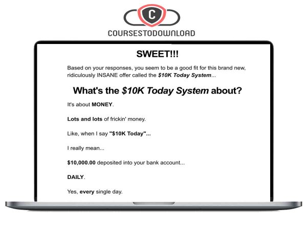 Duston McGroarty – Earn $10K Day in 10 Days or Less Download Duston McGroarty – Earn $10K Day in 10 Days or Less Download