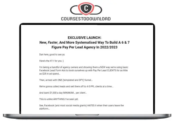 Dan Wardrope – The Pay Per Lead Agency Blueprint 3.0 Download Dan Wardrope – The Pay Per Lead Agency Blueprint 3.0 Download
