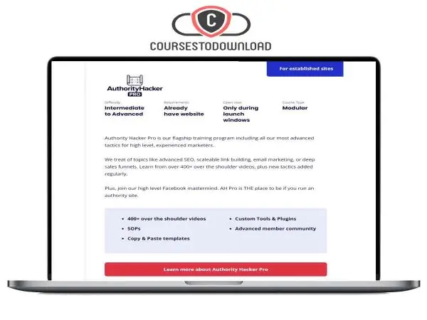 Gael Breton & Mark Webster – Authority Hacker Pro Platinum 2023 (Includes ALL SOPS) + The Authority Site System 3.0 Download Gael Breton & Mark Webster – Authority Hacker Pro Platinum 2023 (Includes ALL SOPS) + The Authority Site System 3.0 Download