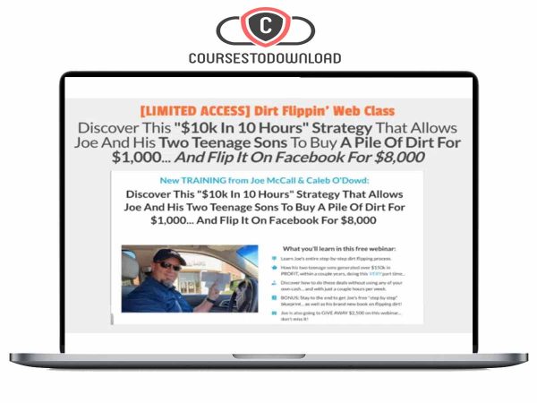 Joe McCall – Simple Land Flips Program Joe McCall – Simple Land Flips Program