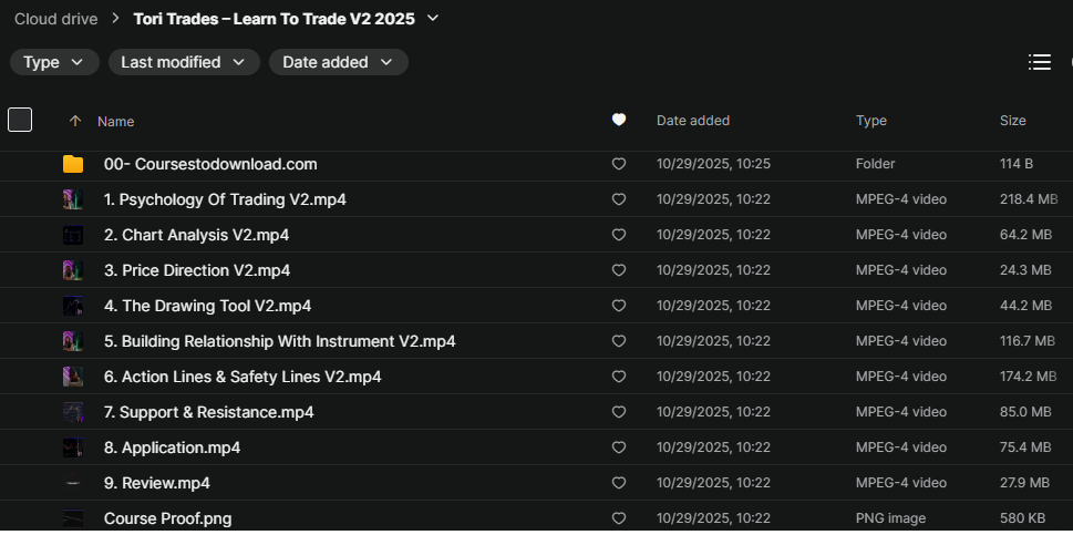 Tori Trades – Learn To Trade V2 2025